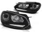 Preview: LED Tagfahrlicht Upgrade Scheinwerfer für VW Golf 6 08-12 schwarz